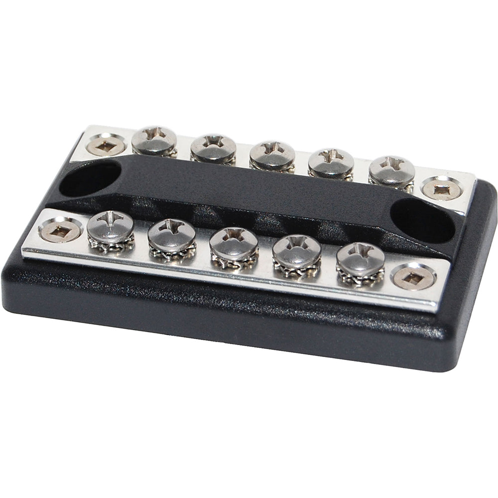 Blue Sea Systems 2701 DualBus 100 Ampere Common BusBars with 5 x 8-32 Screw Terminal