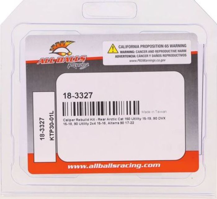 All Balls Racing Caliper Rebuild Kit - Part Number 18-3327