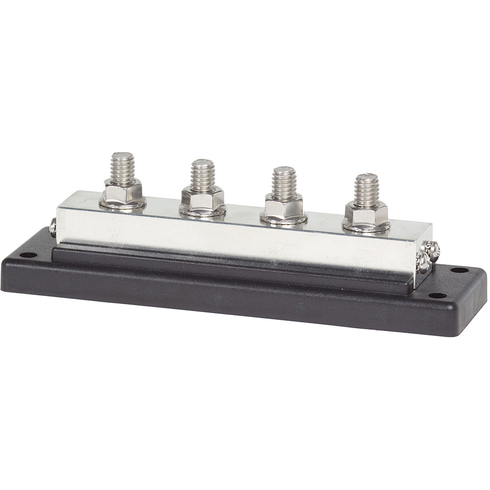Blue Sea Systems 2104 PowerBar 600AMP Cable Connector with 4 x 3/8 In Stud Terminals