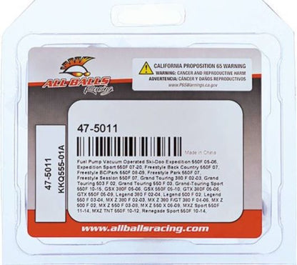 All Balls Racing Fuel Pump Vacuum Operated - Part #47-5011