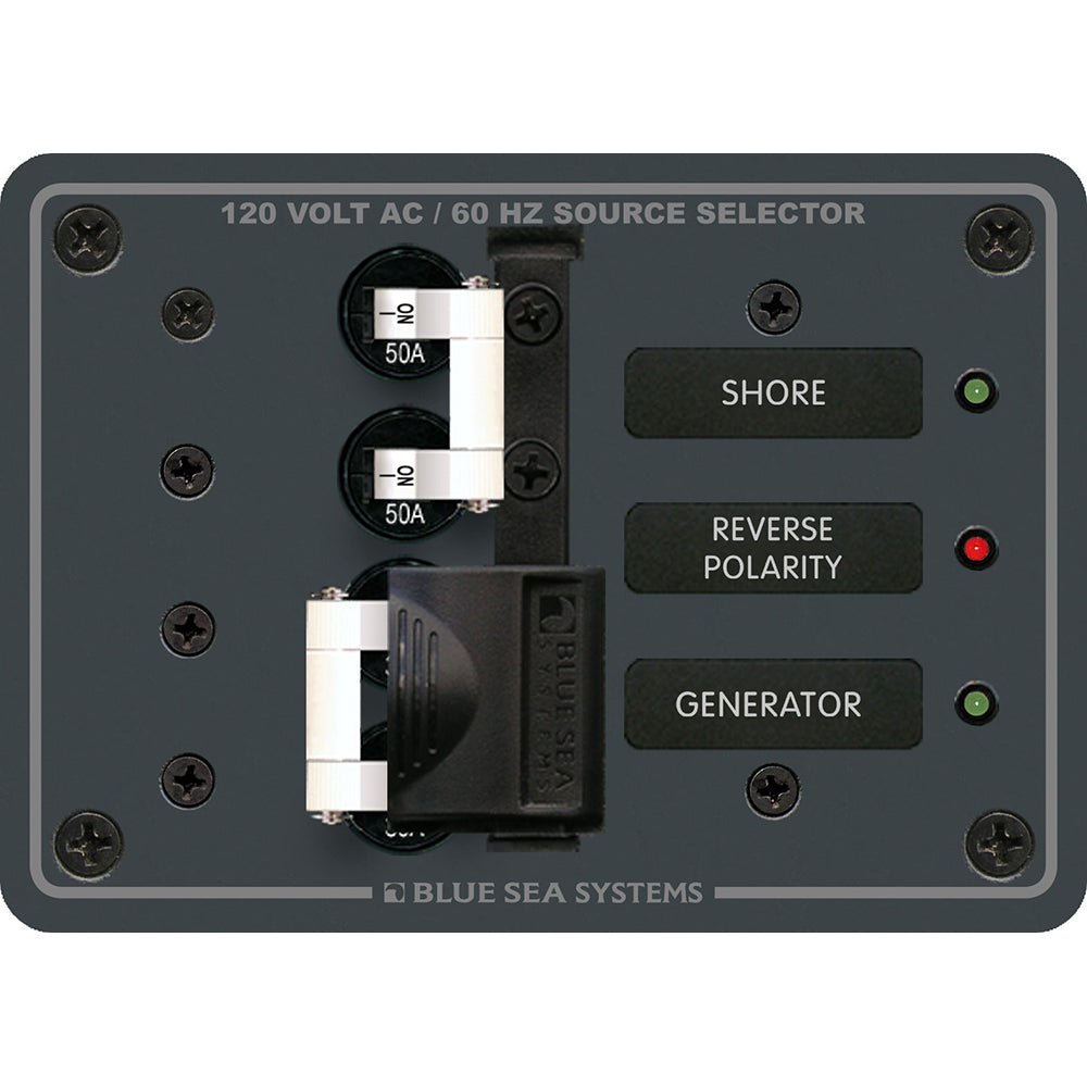 Blue Sea Systems 8061 AC Toggle Source Selector 120V AC, 50 Amp