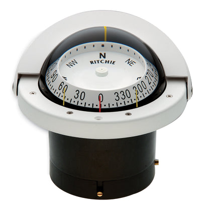 Ritchie FNW-203 Navigator Compass - Flush Mount with 4.5-inch CombiDial and LED Lighting