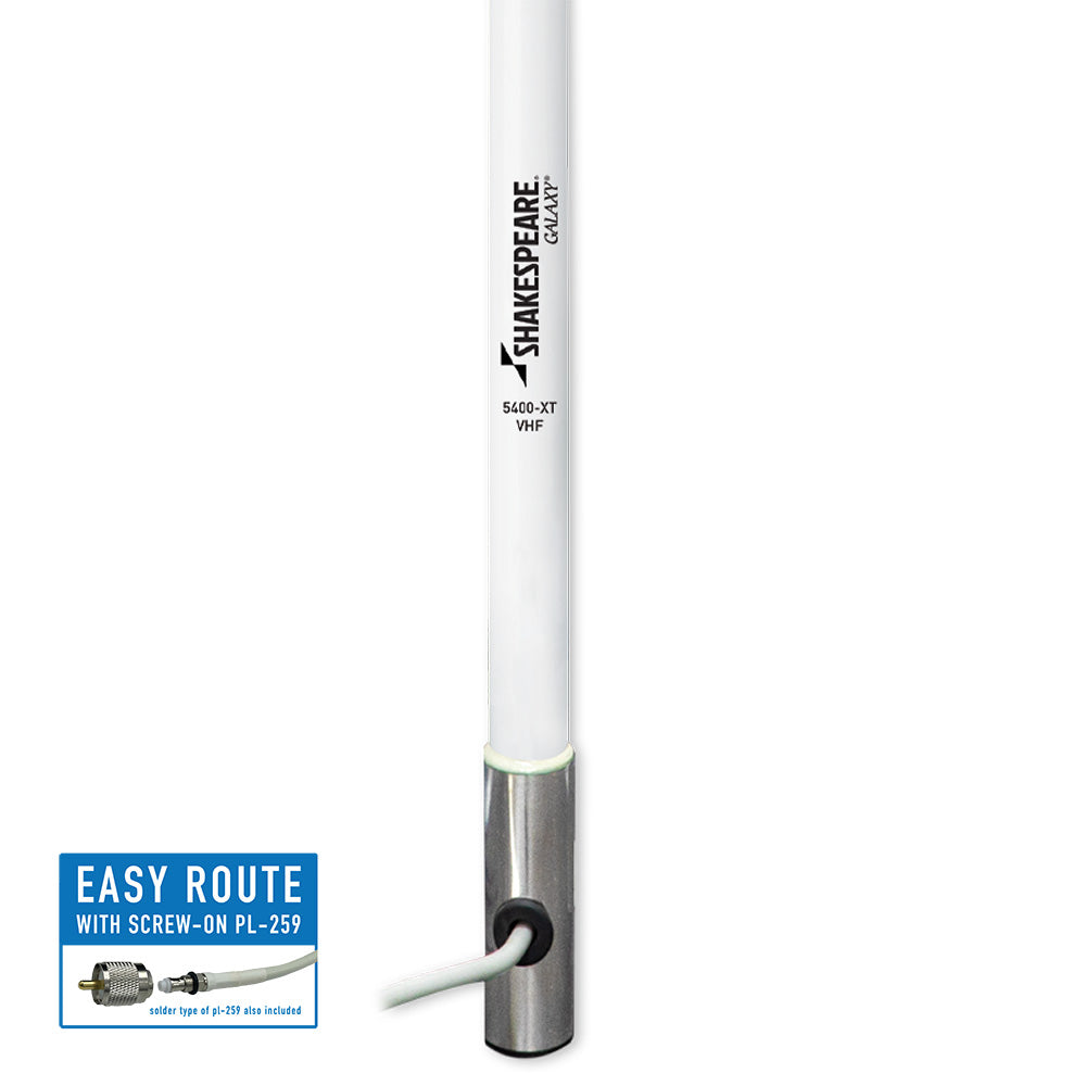 Shakespeare 5400-XT Galaxy 4' VHF Antenna with 3dB Gain for Marine and General Communications