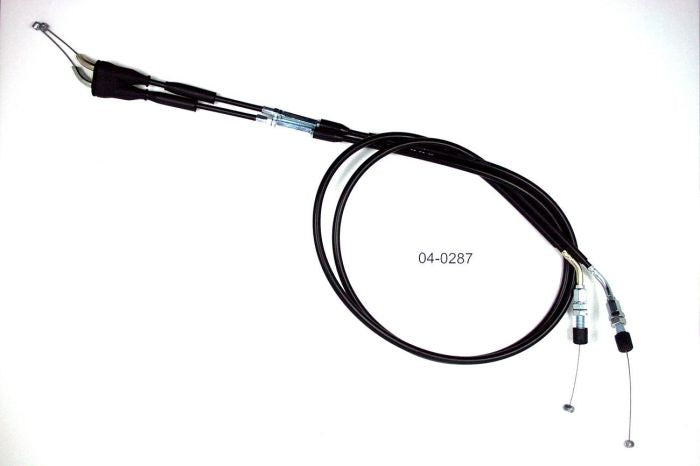 Motion Pro Black Vinyl Throttle Push-Pull Cable Set (Part #04-0287)