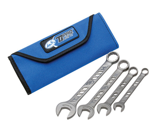 Motion Pro Tiprolight Titanium Combination Wrench Set - 4 Piece (8, 10, 12mm)