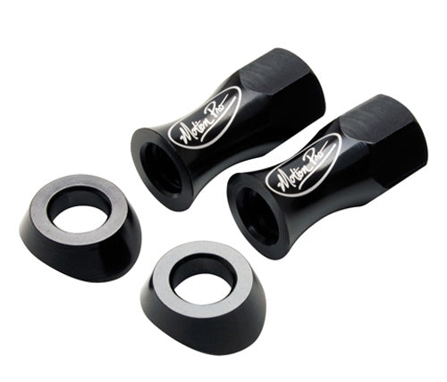 Motion Pro LiteLoc Rim Lock Nuts with Beveled Washers – 13mm Black Set of 4