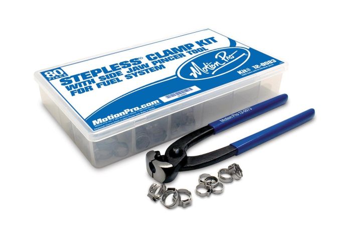Motion Pro Stepless Clamp Fuel Line Fittings Kit - Part Number 12-0083