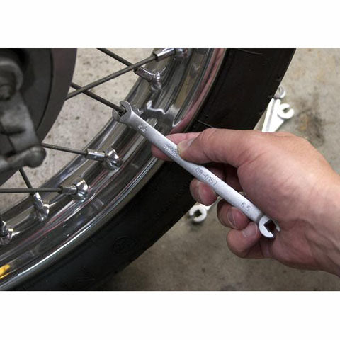 Motion Pro Classic Spoke Wrench Set, 3-Piece (6/6.3mm, 6.5/6.8mm & 5.0/7.0mm) for Motorcycle Wheel Maintenance