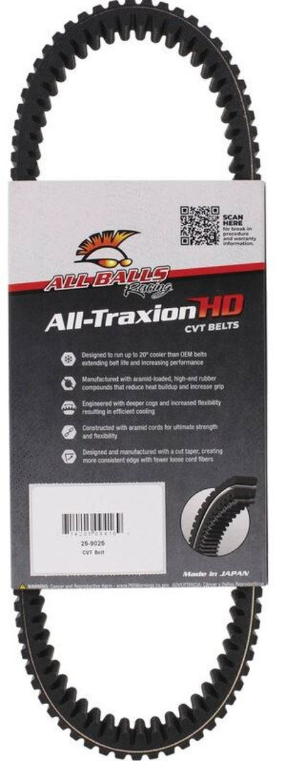 All Balls Racing All-Traxion HD CVT Belt - Part Number 25-9025