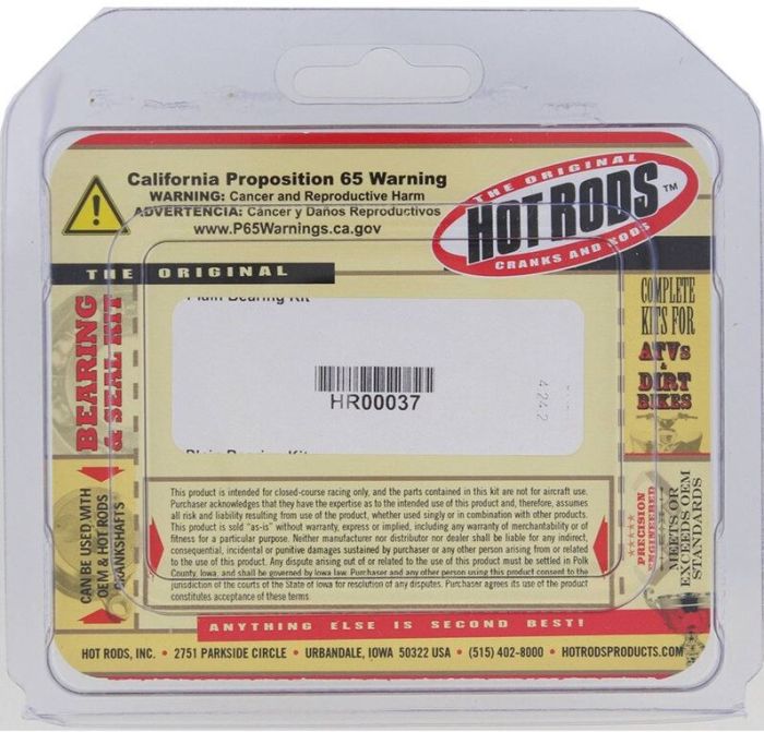 HOTROD'S INC HR00037 Plain Bearing Kit – High-Performance Automotive Part