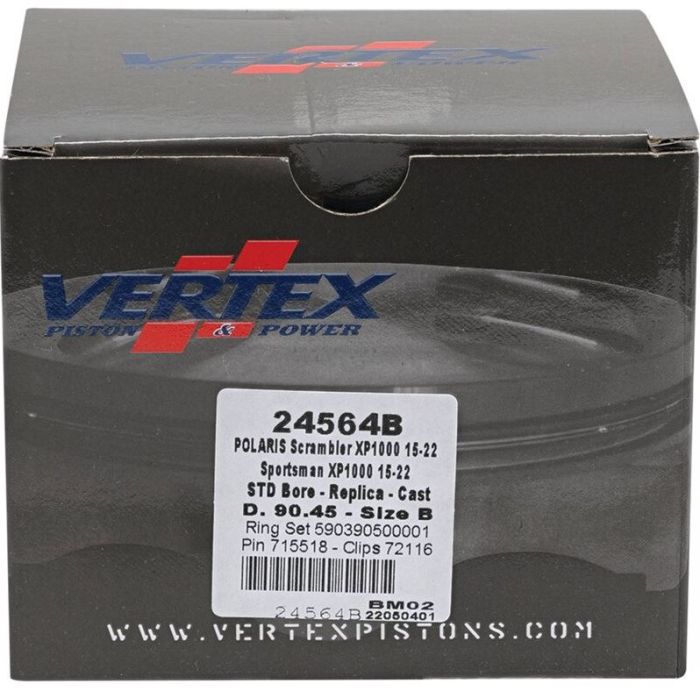VERTEX Cast Replica Piston Kit 24564B for Automotive Repairs