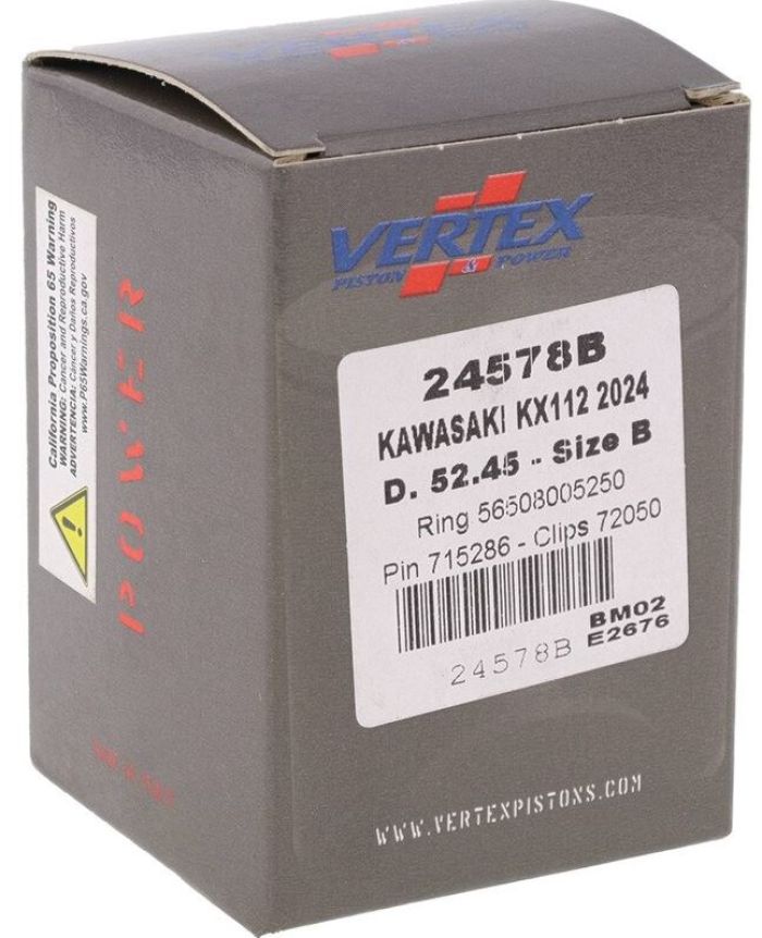 Vertex 24578B Cast Replica Piston Kit for Automotive Engines