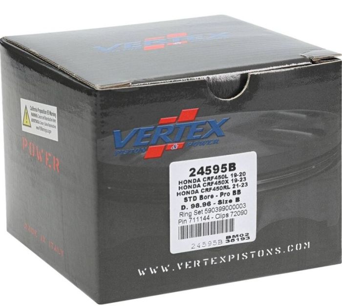 Vertex Forged Big Bore Piston Kit - Part Number 24595B