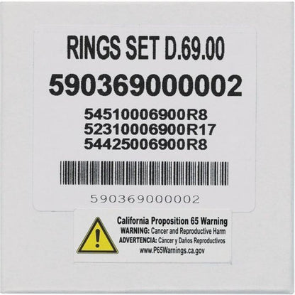 Vertex Piston Ring Part 590369000002 - High-Performance Engine Component