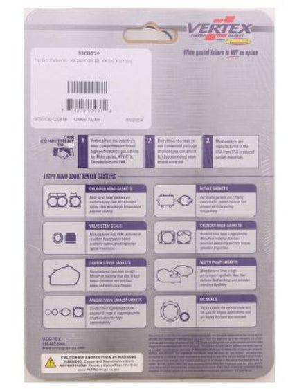 Vertex Top End Gasket Kit 8100054 for Engine Repair