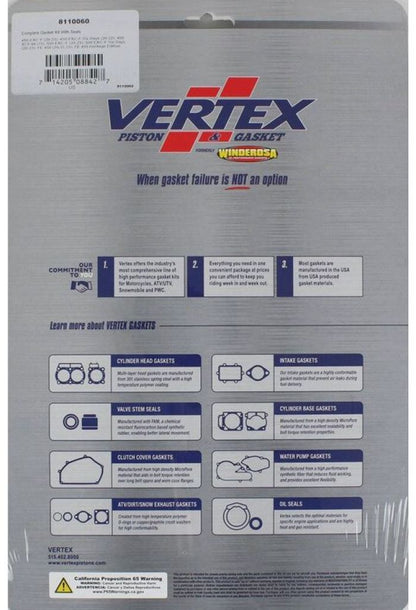 Vertex Complete Gasket Kit with Seals – Part 8110060