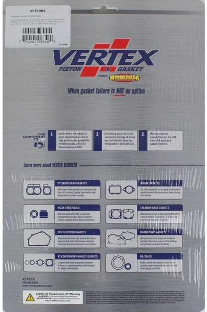 Vertex Complete Gasket Kit with Seals Part #8110064