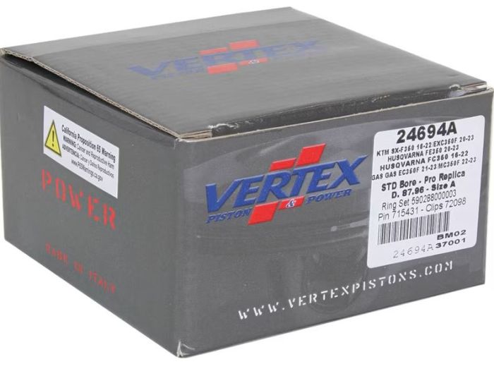 Vertex Forged Replica Piston Kit (Part #24694A)