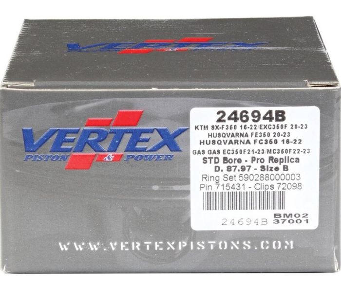 Vertex Forged Replica Piston Kit – Part Number 24694B for Enhanced Performance