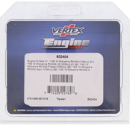 Vertex Engine Oil Seal Kit (Part Number 822404)