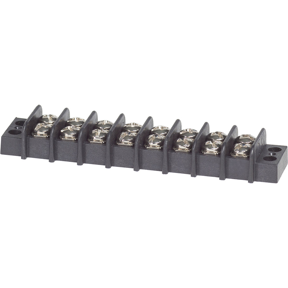 Blue Sea Systems 2408 20 Amp Terminal Block - 8 Circuit with Insulated Back Cover