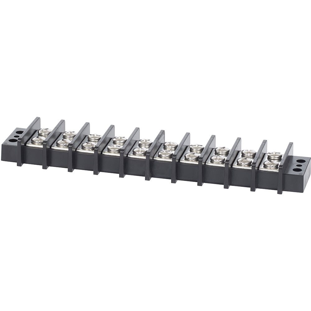 Blue Sea Systems 2610 Terminal Block - 65 Amp, 10 Circuits for Electrical Systems