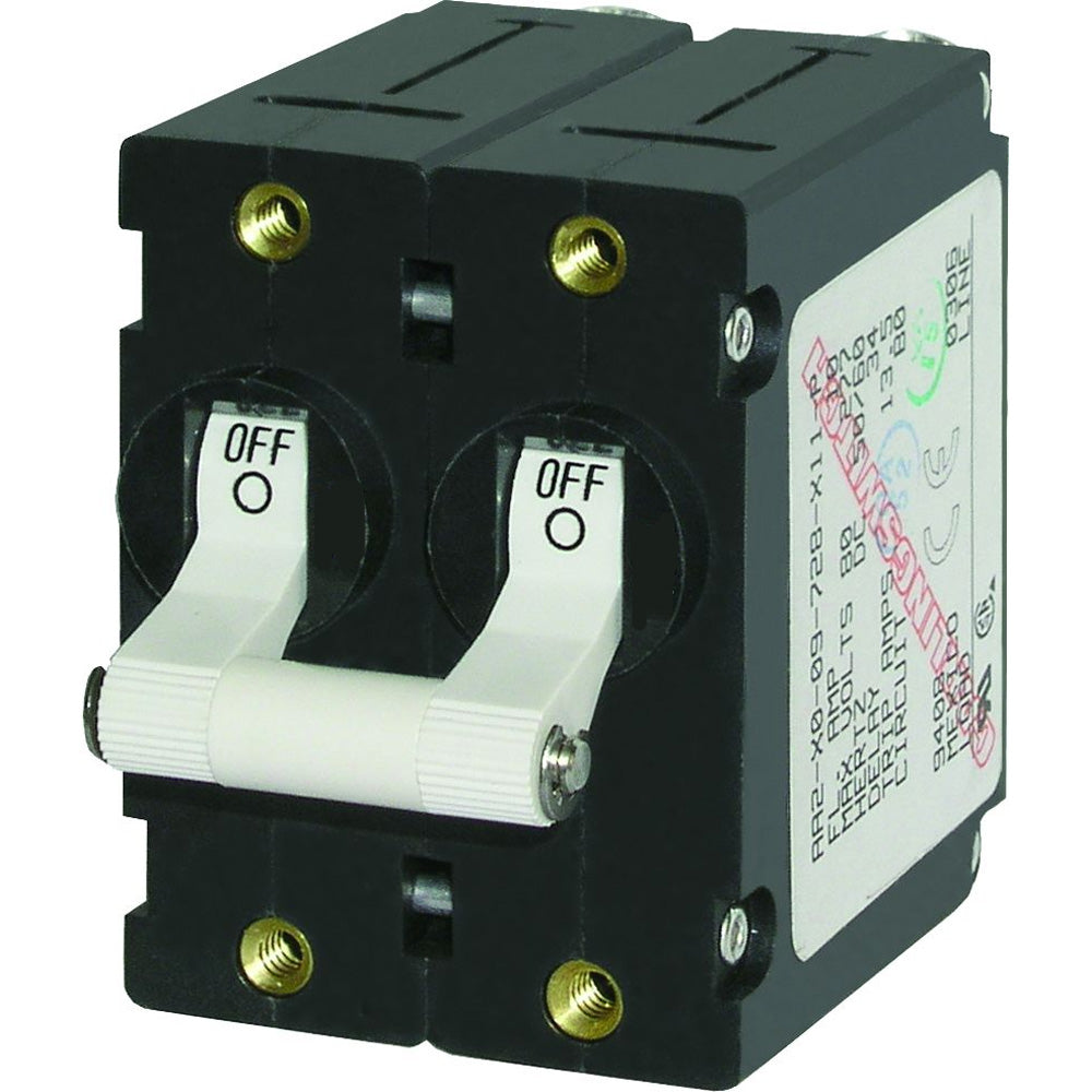 Blue Sea Systems 7242 A-Series Double Pole Toggle Switch - 50 Amp, White