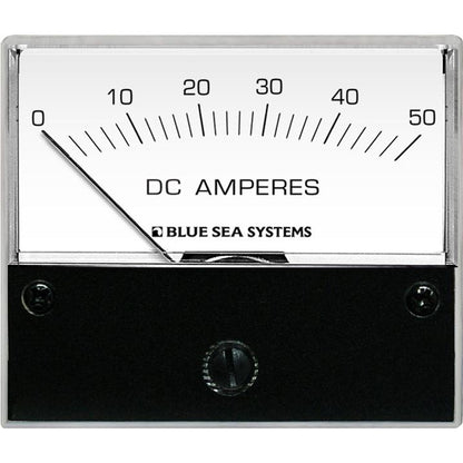Blue Sea Systems 8022 DC Analog Ammeter – 2-3/4 Inch Face, 0-50 Amp DC Measurement