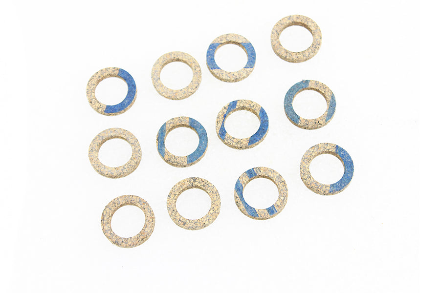 V-Twin Small Pushrod Cover Cork Set for Harley Davidson EL Models, Pack of 12