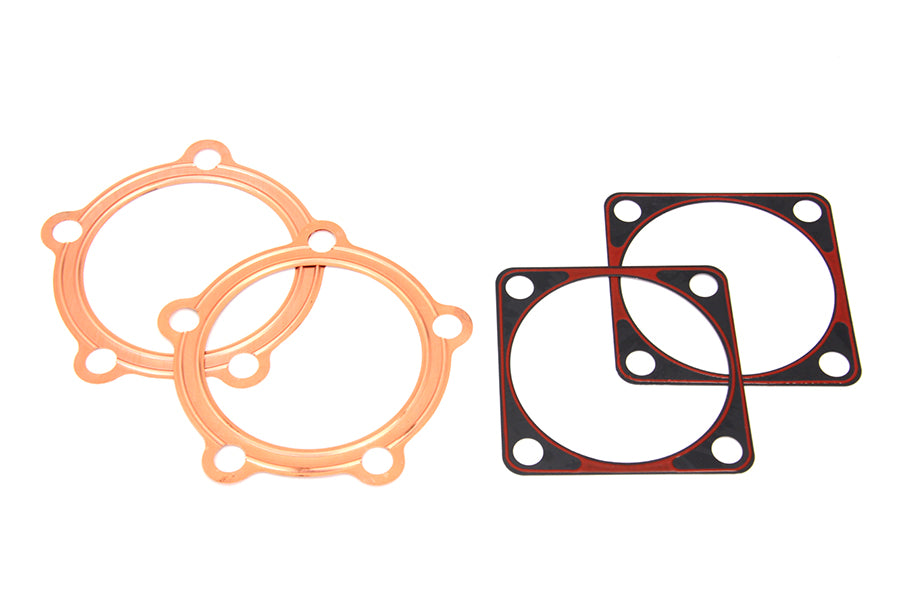 Gary Bang 15-0924 Knucklehead Cylinder Head and Base Gasket Set for 1936-1945 Harley-Davidson EL