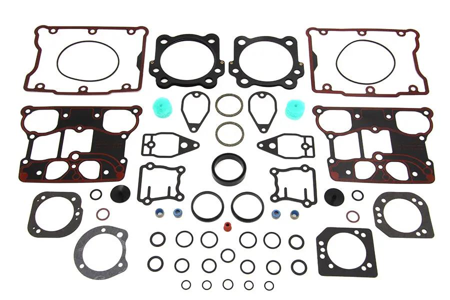 James Top End Gasket Kit for Harley Davidson FLT and FXD Models - OEM Cross Reference 17052-99 by James