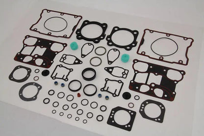 James Top End Gasket Kit for Harley Davidson FLT and FXD Models - OEM Cross Reference 17052-99 by James