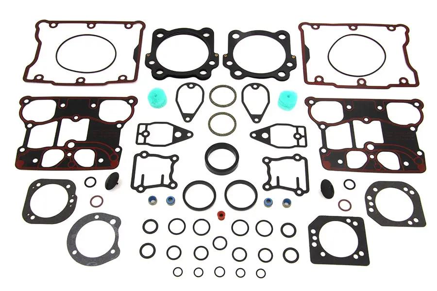 James Top End Gasket Kit for Harley Davidson FLT and FXD Models - OEM Cross Reference 17052-99 by James
