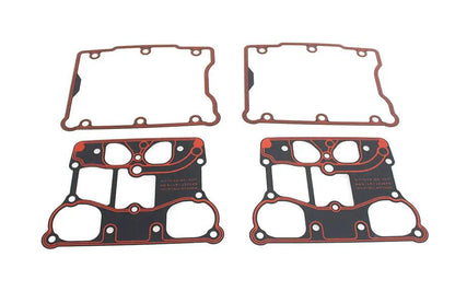 V-Twin Twin Cam Rocker Box Gasket Set for Harley Davidson FLST (1999-2008) by V-Twin