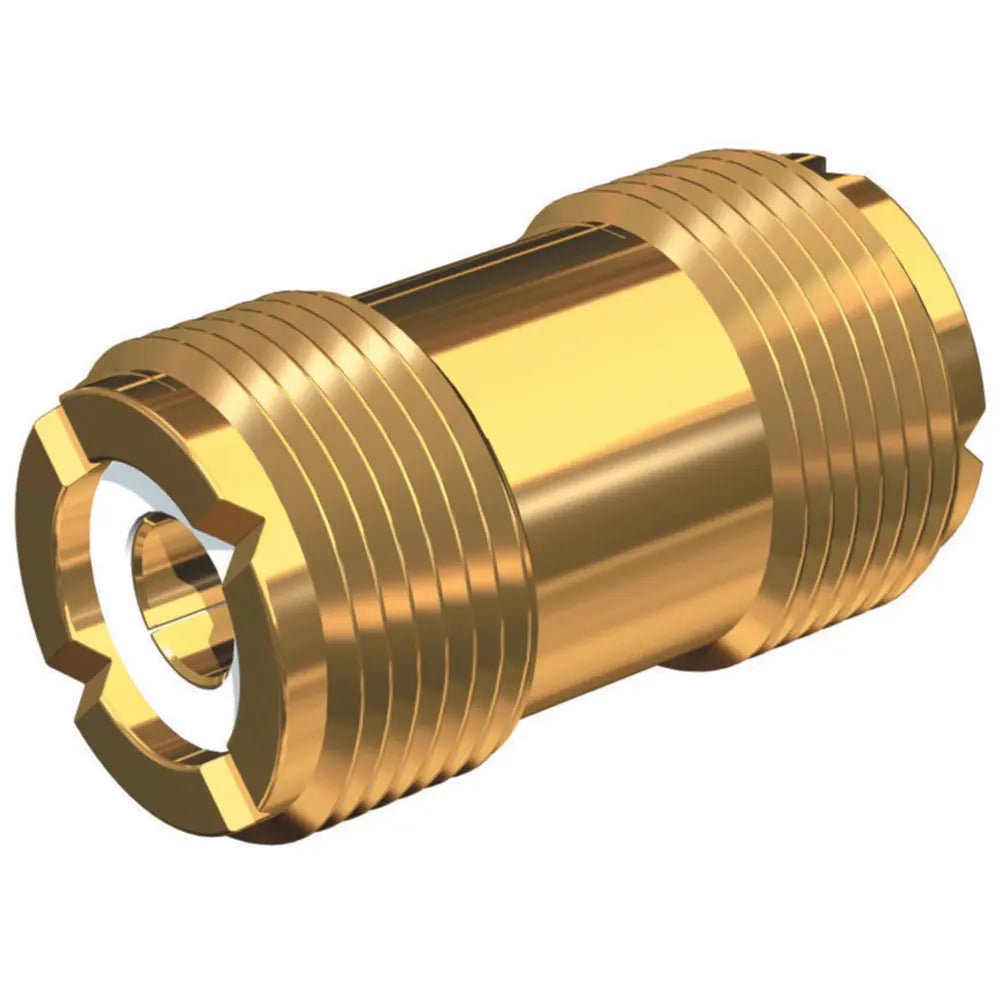 Shakespeare PL-258-G Gold-Plated Barrel Connector for Coaxial Cables