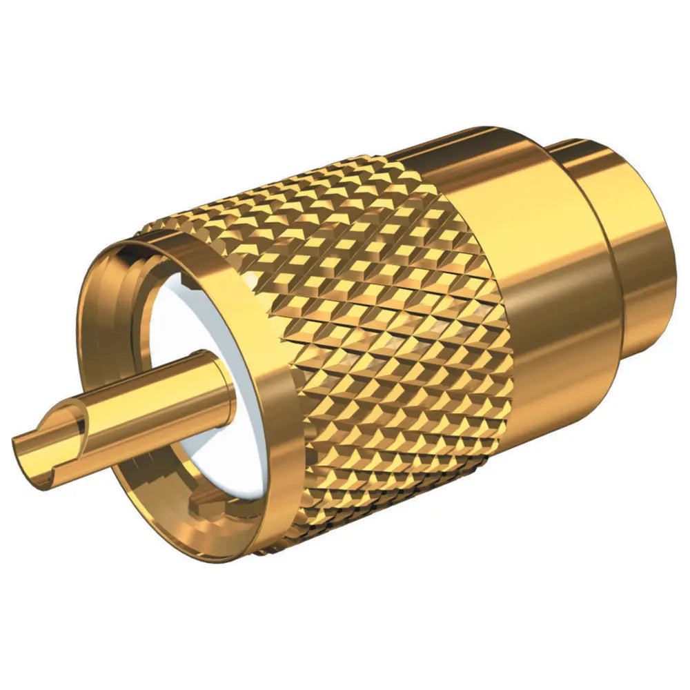 Shakespeare PL-259-G Gold-Plated Marine Radio Antenna Connector