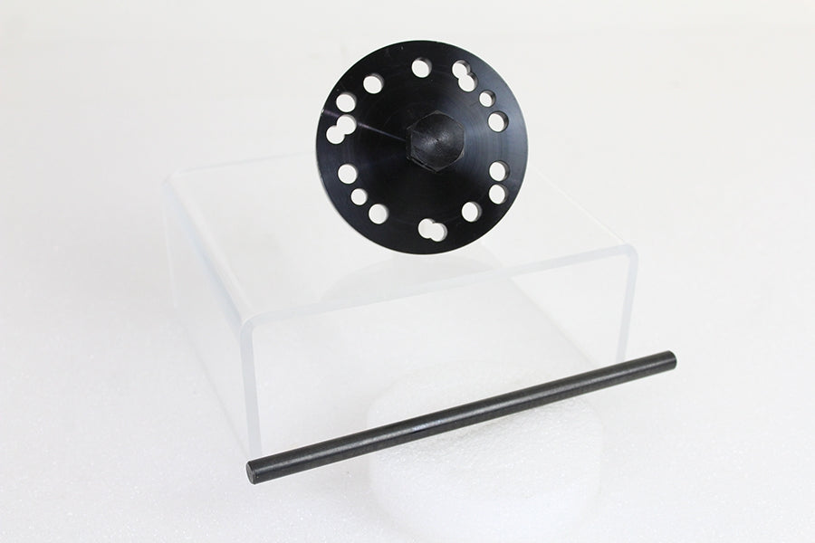 Motorshop 4-Speed Clutch Hub Puller Tool with Swivel - Black Finish for Harley Davidson FL Models
