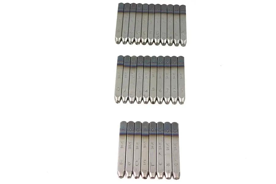 Motorshop Motor Number Stamp Set for Harley Davidson FL - 3/16 Inch Letters and Numbers by Motorshop