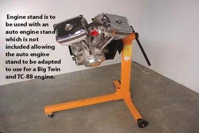 Motorshop Engine Stand for Harley Davidson EL and FL Models - Part 16-0543 by Motorshop