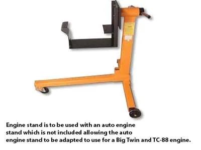 Motorshop Engine Stand for Harley Davidson EL and FL Models - Part 16-0543 by Motorshop