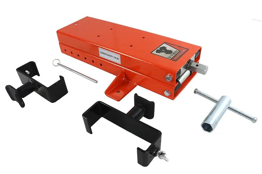 Motorshop Mini Motorcycle Lift Tool ZD04103F with Handle for Frame Rail Support by Motorshop