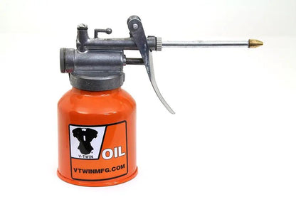Motorshop V-Twin Metal Squirt Oil Can 250cc for Lubrication and Oil Application by Motorshop