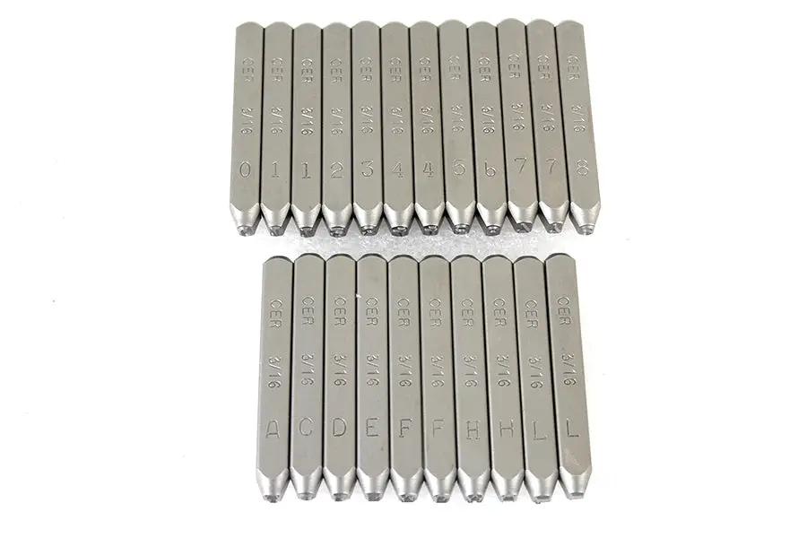 Motorshop Motor Number Stamp Set 16-1264 for Harley Davidson FL Models by Motorshop