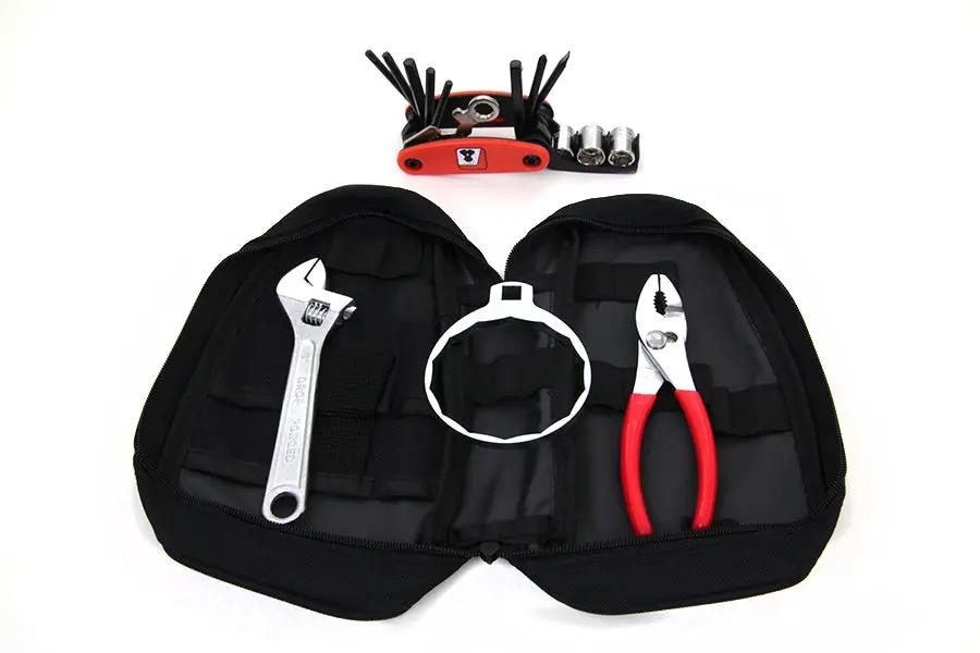 Motorshop Rider Tool Kit (Part Number: O15-6032) – 17-Piece Portable Hand Tool Set with Accessories by Motorshop