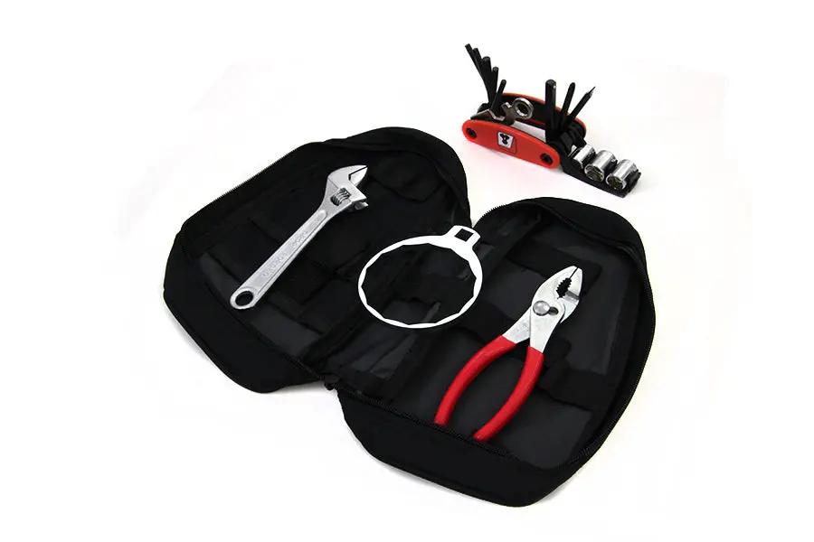 Motorshop Rider Tool Kit (Part Number: O15-6032) – 17-Piece Portable Hand Tool Set with Accessories by Motorshop