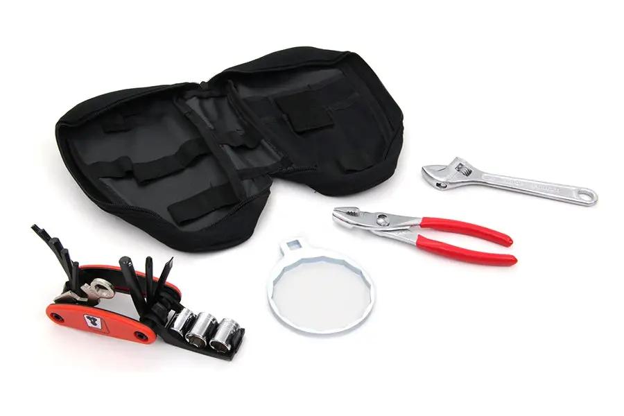 Motorshop Rider Tool Kit (Part Number: O15-6032) – 17-Piece Portable Hand Tool Set with Accessories by Motorshop