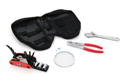 Motorshop Rider Tool Kit (Part Number: O15-6032) – 17-Piece Portable Hand Tool Set with Accessories by Motorshop