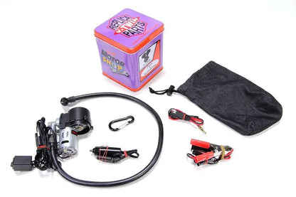 Motorshop Mini Air Compressor with 2 Feet Hose and Tire Valve Adapter by Motorshop