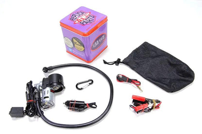Motorshop Mini Air Compressor with 2 Feet Hose and Tire Valve Adapter by Motorshop