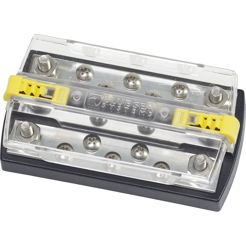 Blue Sea Systems 2723 DualBus Plus 5/16-Inch Stud Terminal Block with 5 x 10 - 32 Screw